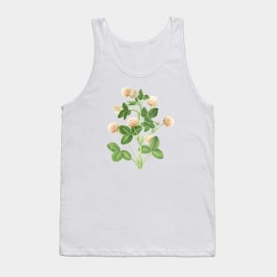 Clover Plant Illustration Tank Top